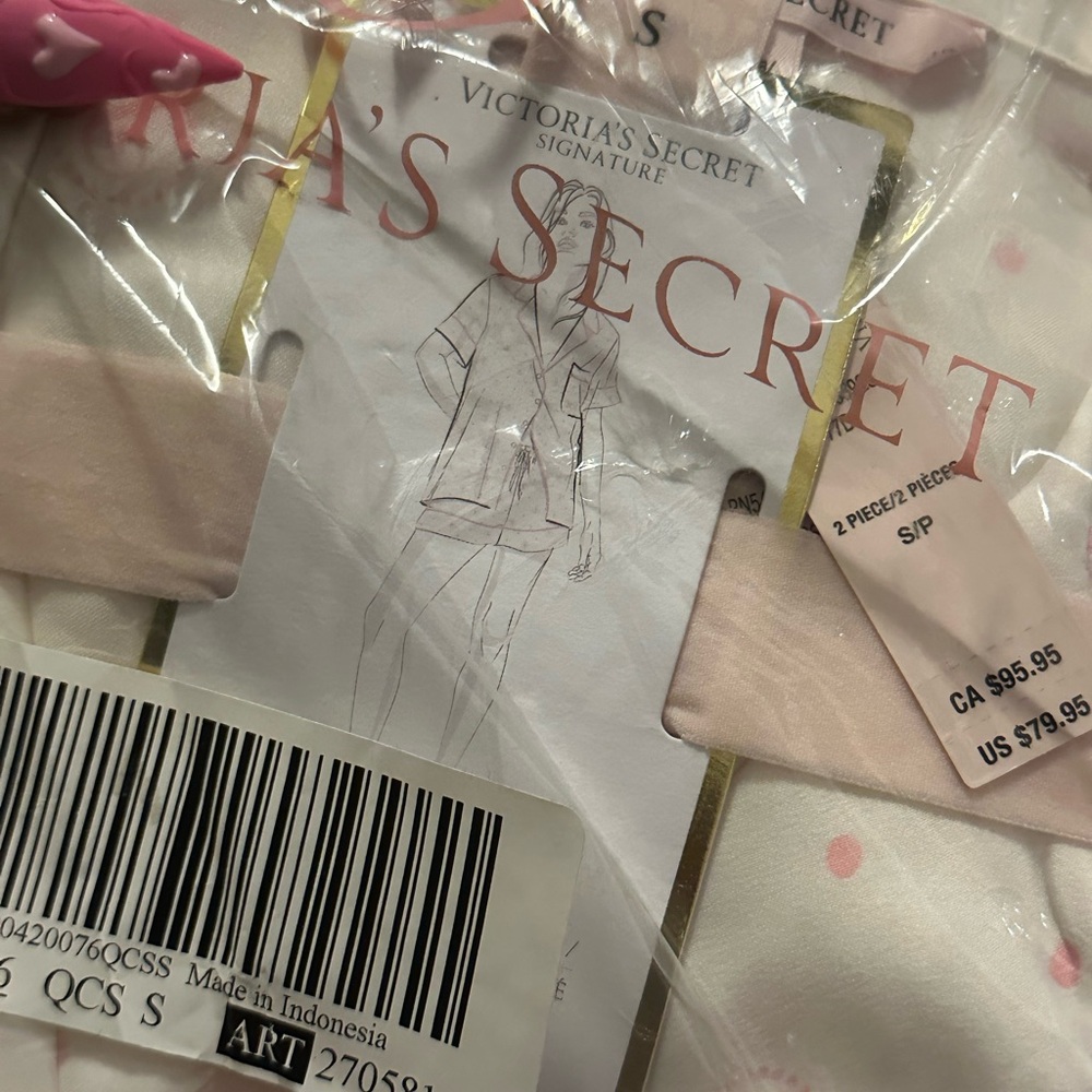 Victoria's Secret Signature Light Pink Pajama Set